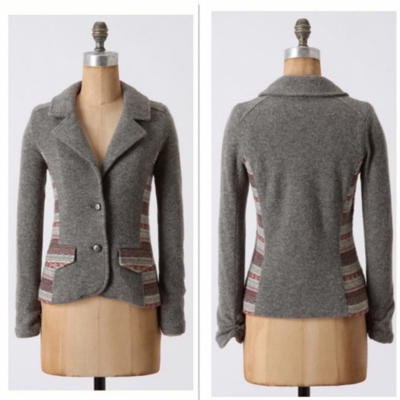 Anthropologie Jackets & Blazers - Anthropologie ett twa chinle Gray blazer